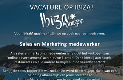Sales vacature op Ibiza