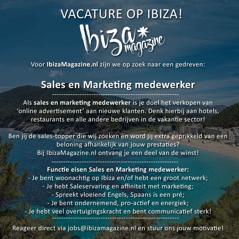 Vacature op Ibiza