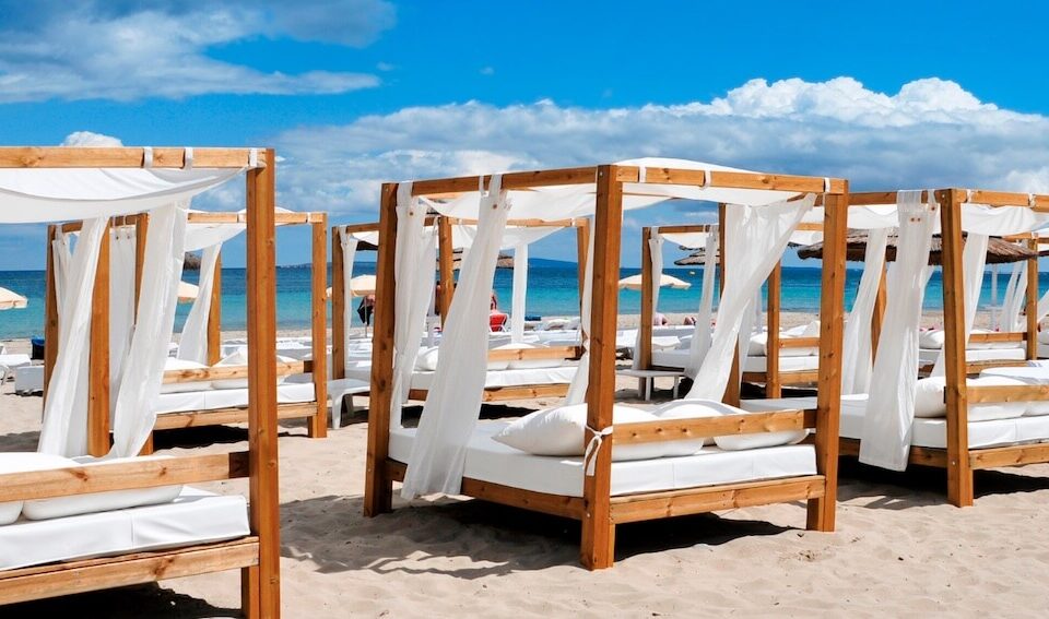 Strand van Playa d'en Bossa op Ibiza